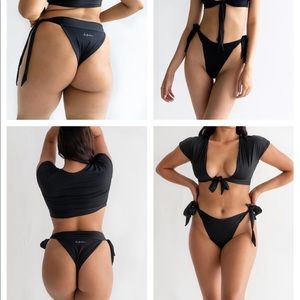 437 black bikini bottoms